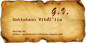 Gottstein Vitália névjegykártya